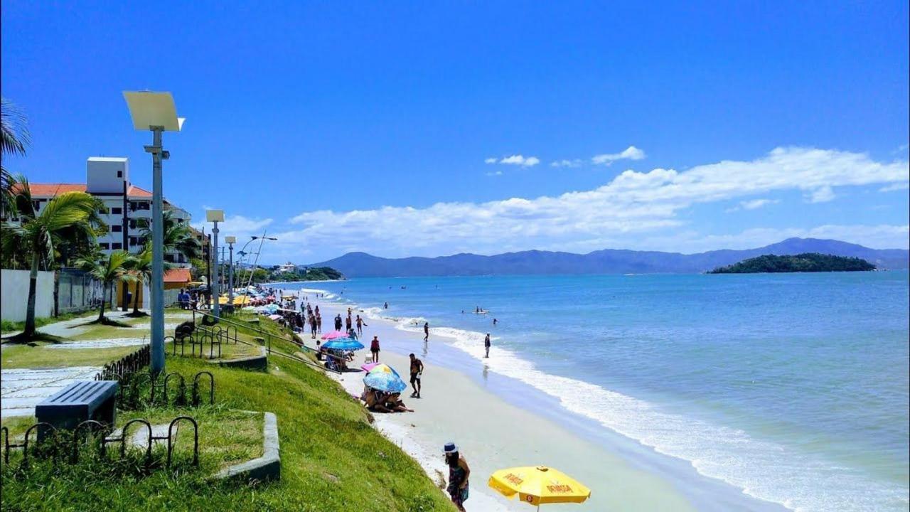 Apartamento Com Vista Do Mar Em Residencial Com Piscina Apartman Florianópolis Kültér fotó