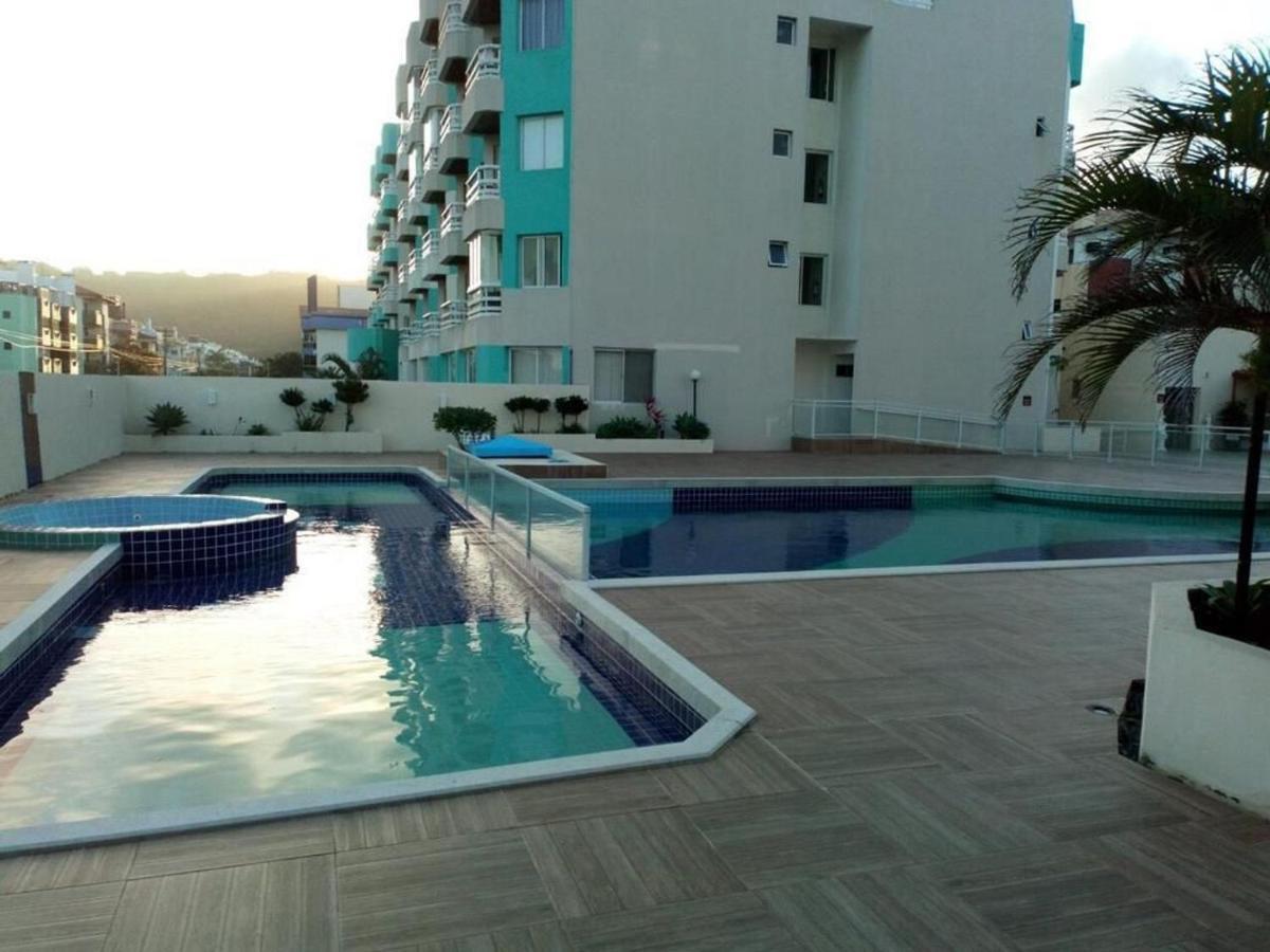 Apartamento Com Vista Do Mar Em Residencial Com Piscina Apartman Florianópolis Kültér fotó